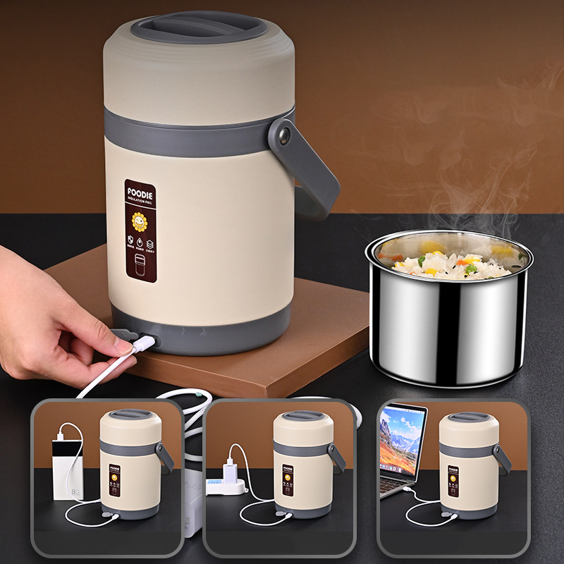 Baby Food Warmer Portable - Elektrycznie podgrzewane pojemniki na lunch USB