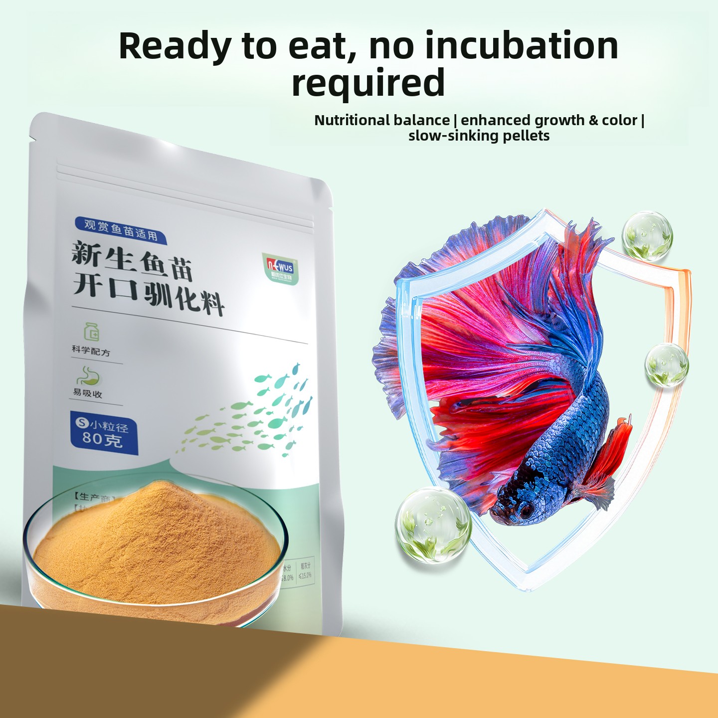 Baby Food With Protein - Eunison Micro Pellets Karmka dla Ryb,
