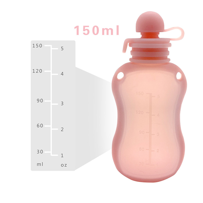 Baby Food Reusable Pouches - 150ml Wygodna torba do przechowywania mleka