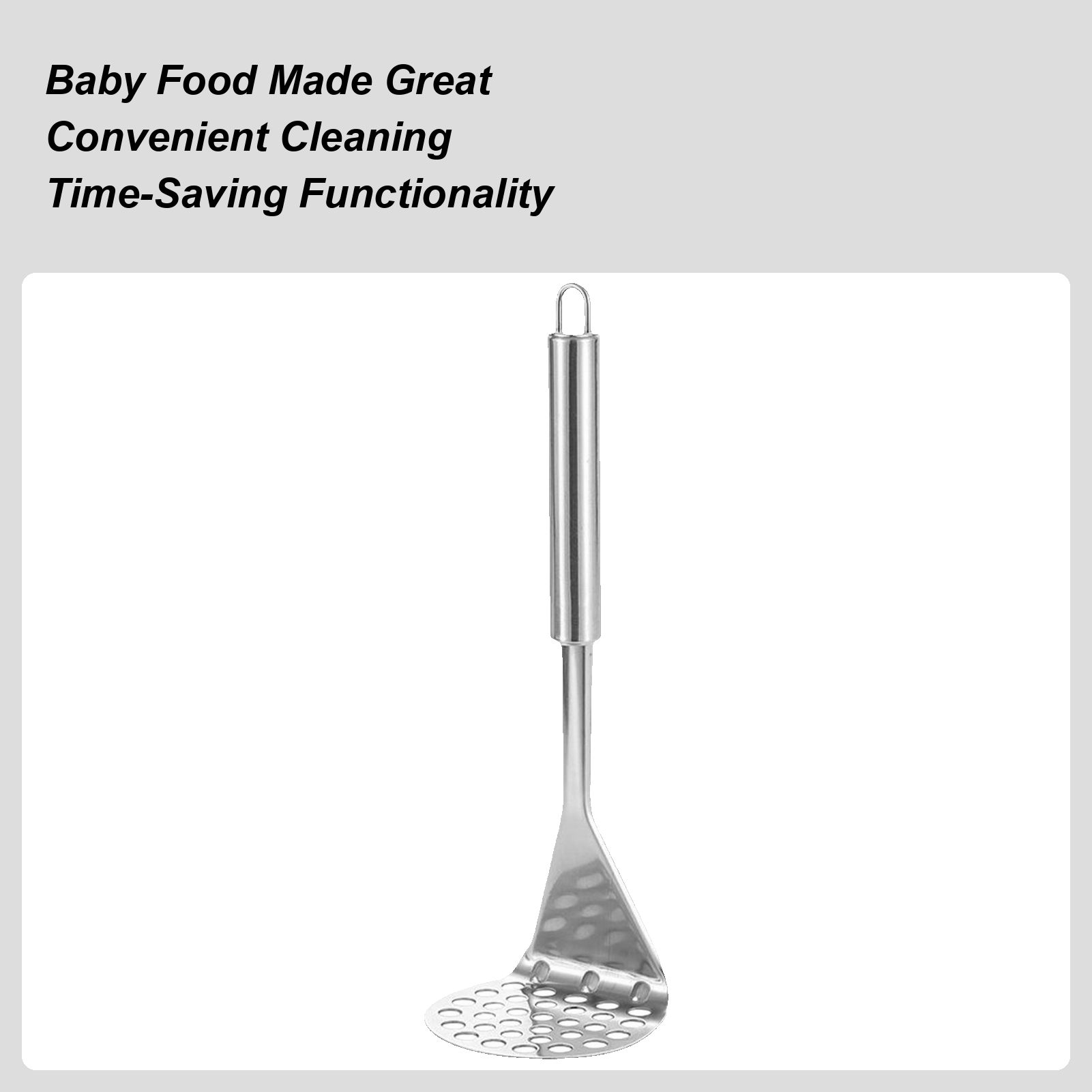Veggie Baby Food - Metalowy tłuczek do ziemniaków, narzędzie do