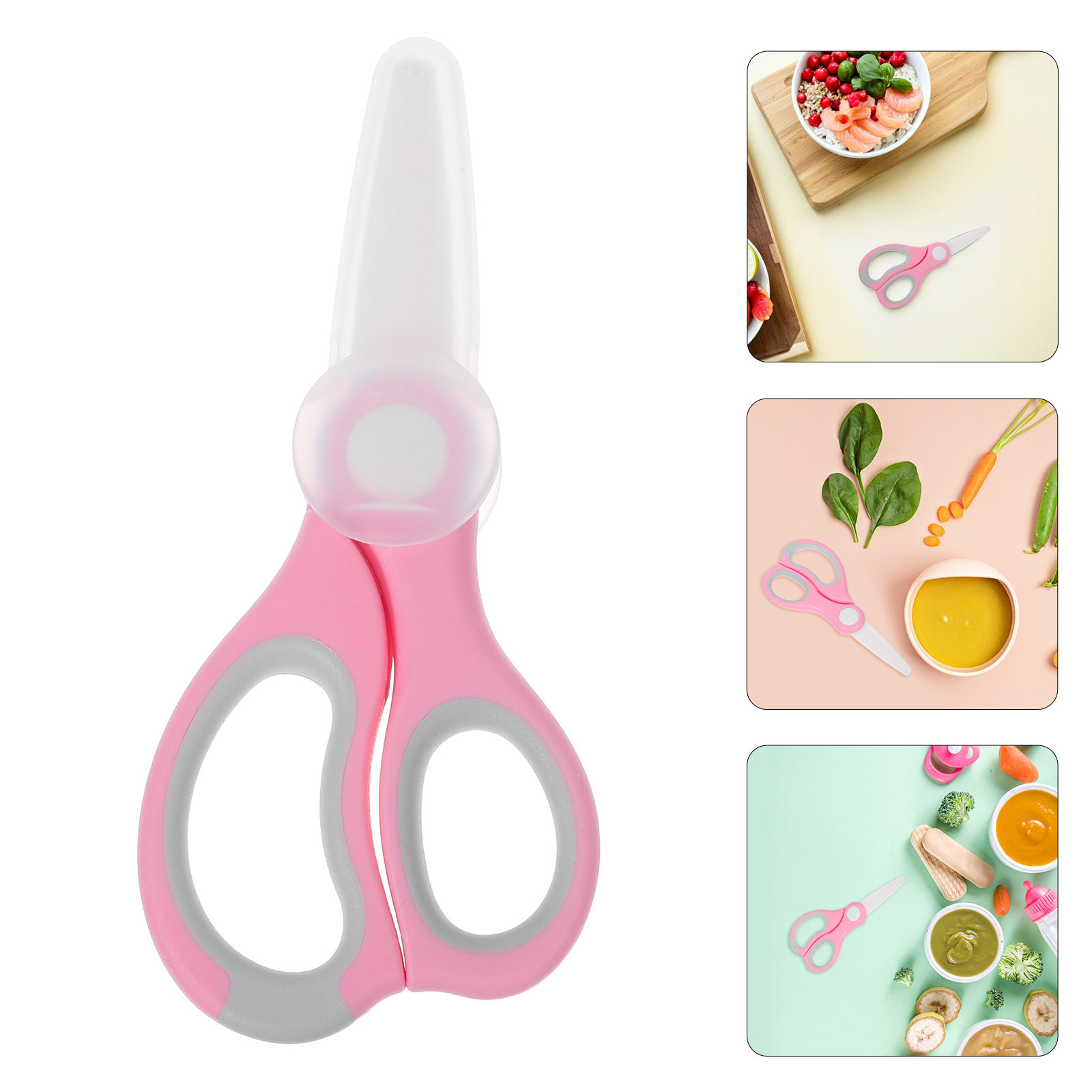 Veggie Baby Food - Przenośne ceramiczne nożyczki do żywności dla