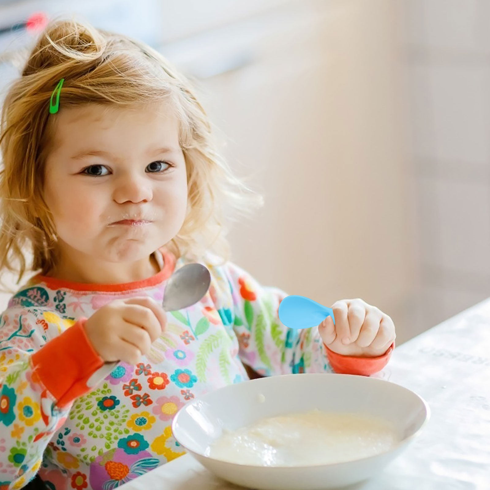 Baby Food Reusable Pouches - 4 sztuki silikonowych nakładek na łyżeczki