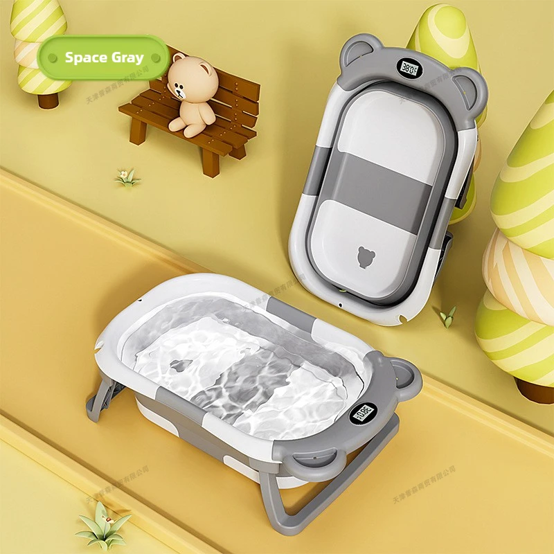 Baby Food Warmer Portable - Składana wanienka dla niemowląt z inteligentnym