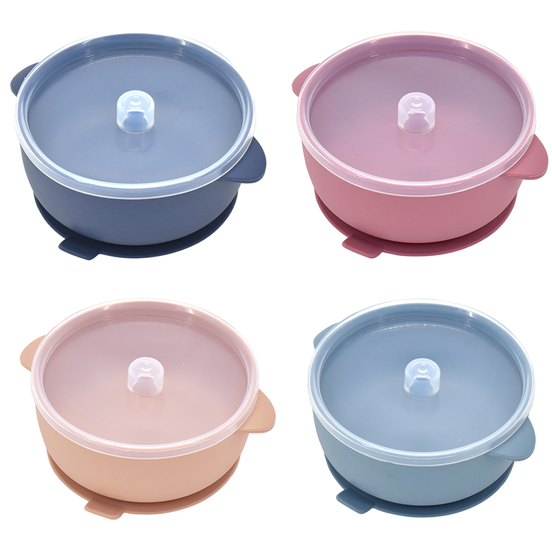 Baby Food Chart - 400ML Silicone Baby Bowl with Lid