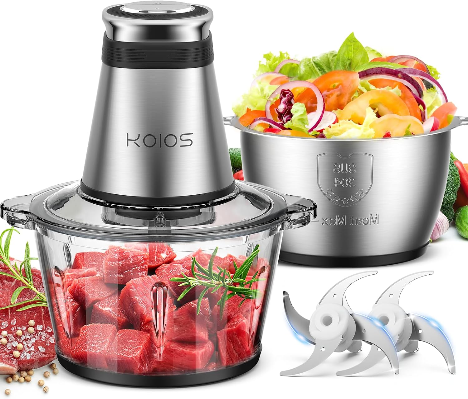 Veggie Baby Food - Rozdrabniacz do żywności 500W, 2 misy