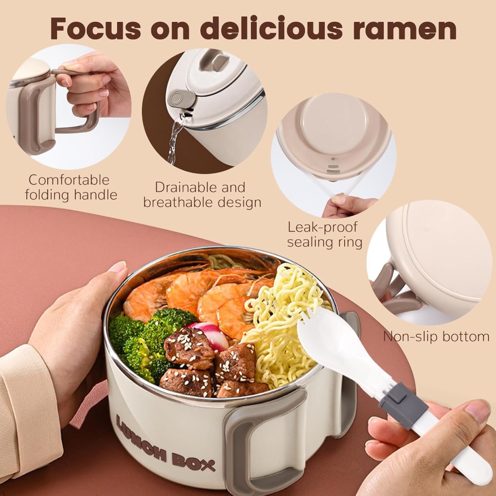 Miska do ramenu z pokrywką i u – Baby Food Warmer Portable recenzja i cena