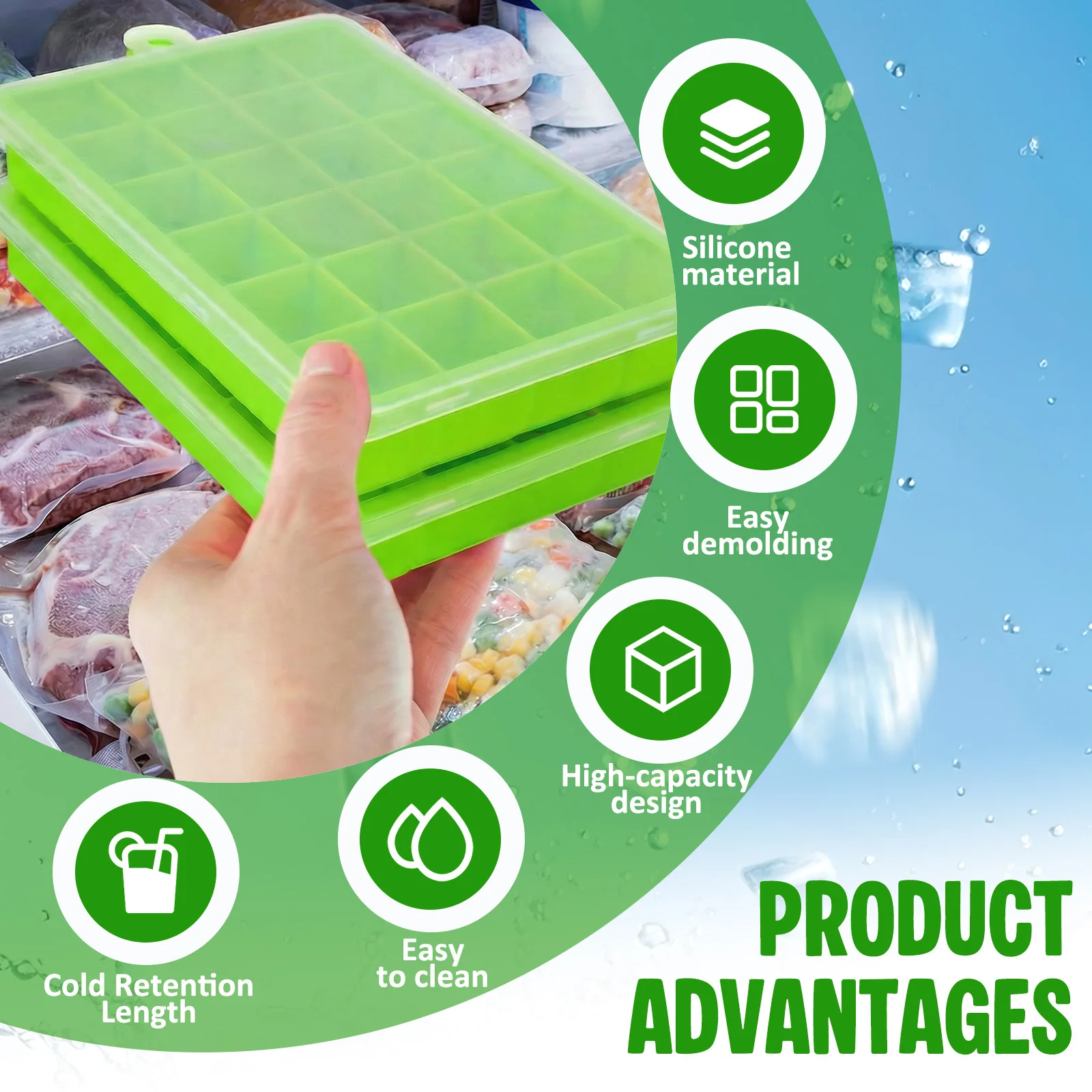 Silikonowa forma do lodu, łatw – Freezer Tray Baby recenzja i cena