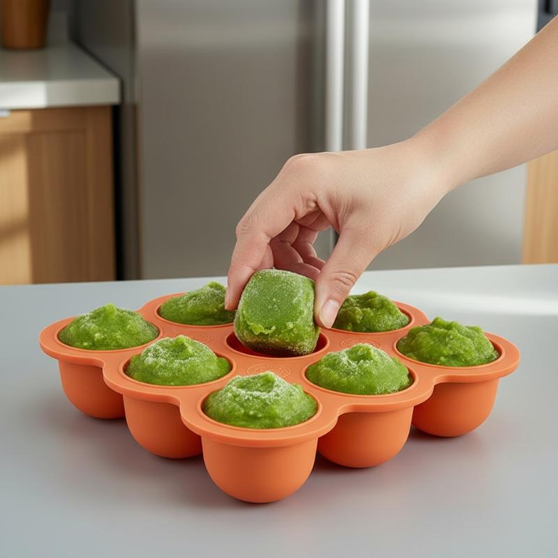 Silikonowy pojemnik na żywność – Freezer Tray Baby recenzja i cena