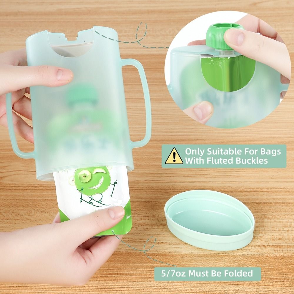 Plastikowy uchwyt na woreczki  – Baby Food Reusable Pouches recenzja i cena